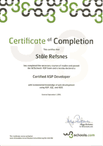 ASP Certificate