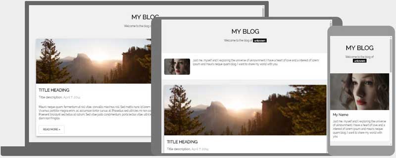 Responsive Web Design Templates