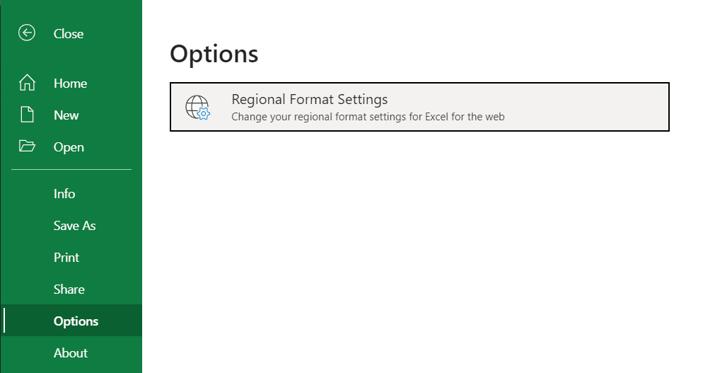  Excel Regional Format Settings 