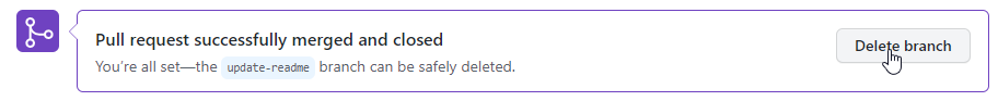 GitHub Delete Branch