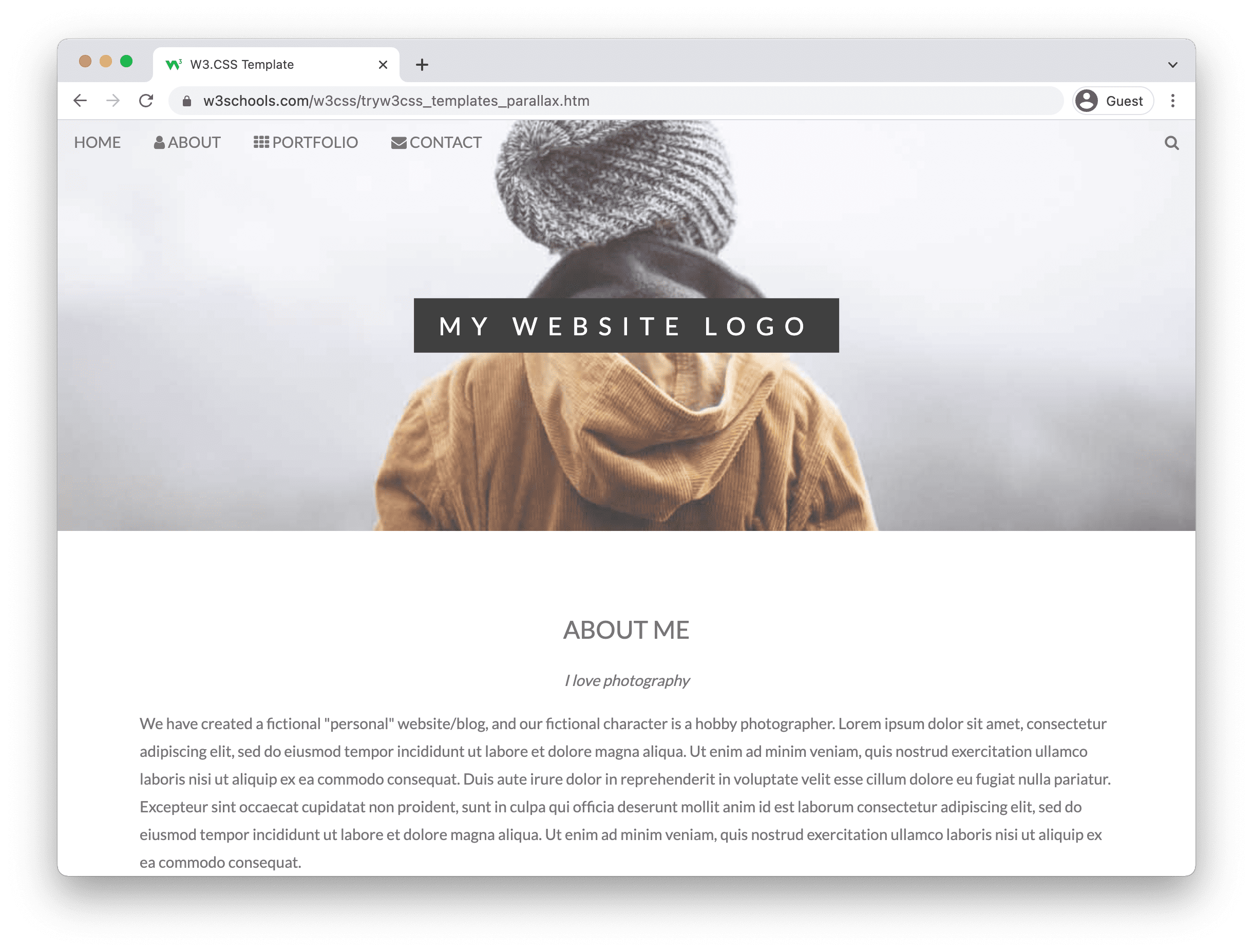 Static Web Page Template