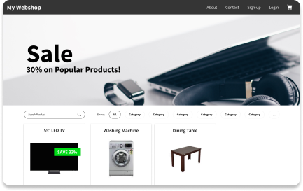 Webshop template