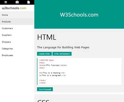 W3schools html deals tags