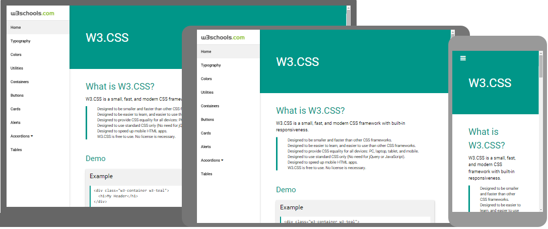 W3 CSS Home